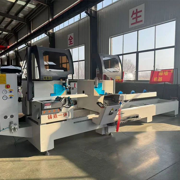 Máy cưa đôi để sản xuất khung cửa sổ